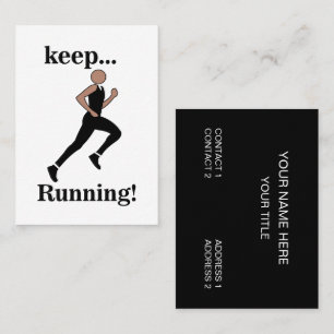 Trainer des Runner Athlete Visitenkarte