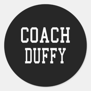 Trainer Duffy Custom Footbyll Fußball Bysebyll Tea Runder Aufkleber
