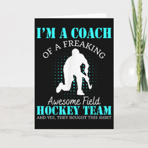 Trainer einer verdammt großartigen Feldhockey-Mann Karte