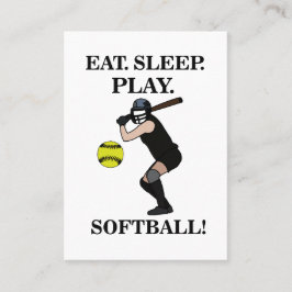 Trainer für Softball Sport Visitenkarte