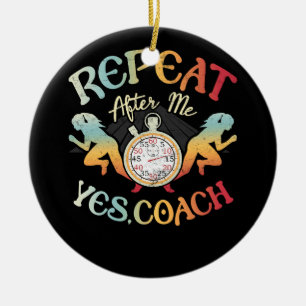 Trainer für Track- und Feldschule wiederholen Keramik Ornament