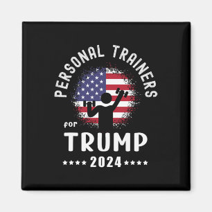 Trainer für Trump 2024: Amerikanische Flagge wähle Magnet