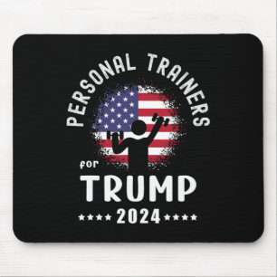 Trainer für Trump 2024: Amerikanische Flagge wähle Mousepad
