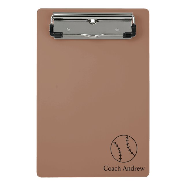 Trainer-Geschenke Baseball, Personalisierte Klemmb Mini Klemmbrett (Vorderseite)