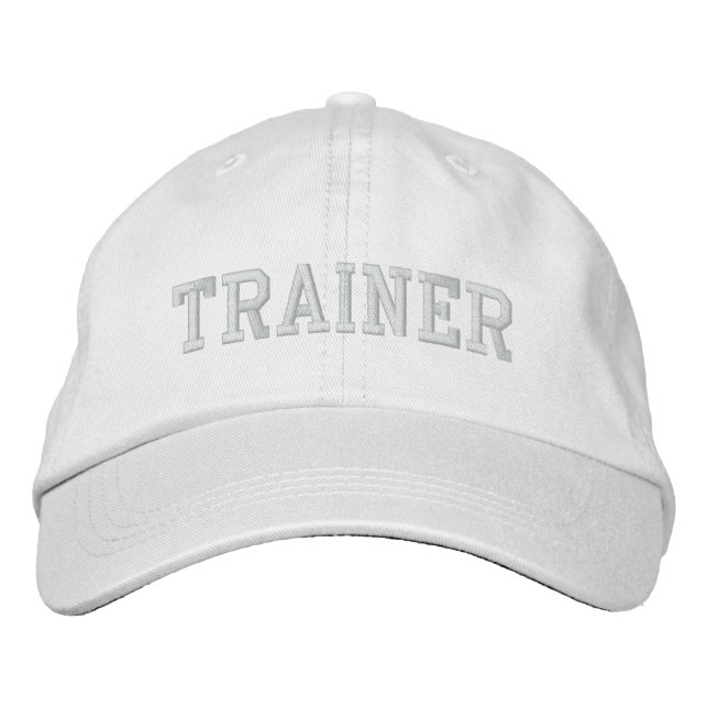 TRAINER Hat Bestickte Baseballkappe (Vorderseite)