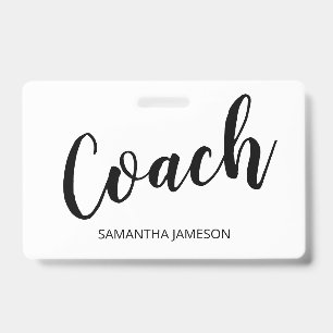 Trainer Namensschild Ausweis