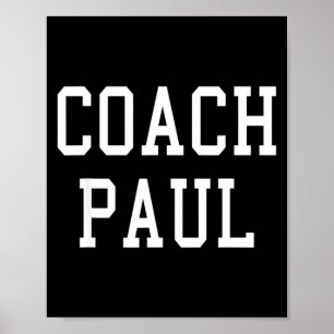 Trainer Paul Benutzerdefiniertes Fußball- Fußball- Poster