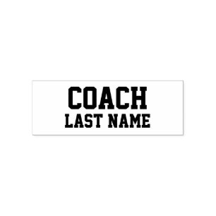 Trainer personalisierter Nachname Permastempel