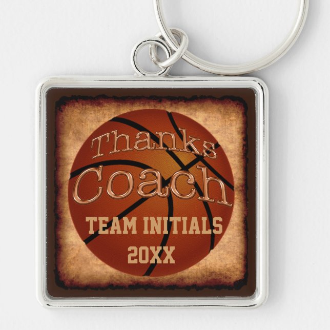 Trainer-personalisierter Vintager Schlüsselanhänger (Vorne)