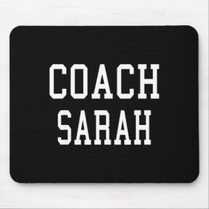 Trainer Sarah Custom-Fußball Soccer Baseball Team Mousepad