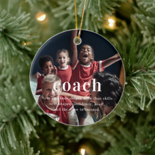 Trainer Sentimentales Foto-Andenken Weihnachten Keramik Ornament
