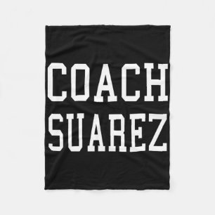 Trainer Suarez Maßgeschneiderter Fußballsport Base Fleecedecke