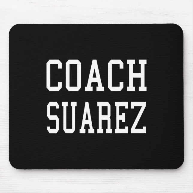 Trainer Suarez Maßgeschneiderter Fußbyll Fußball B Mousepad (Vorne)