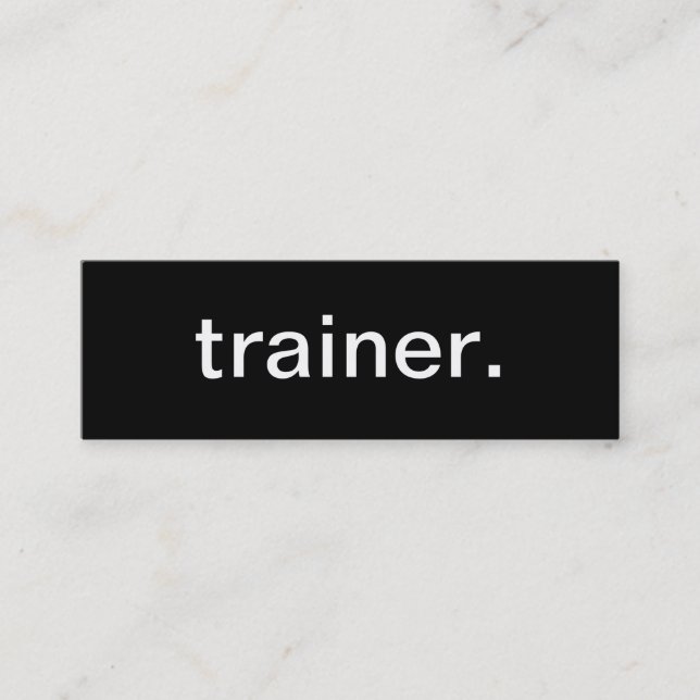 Trainer-Visitenkarte Mini Visitenkarte (Vorderseite)