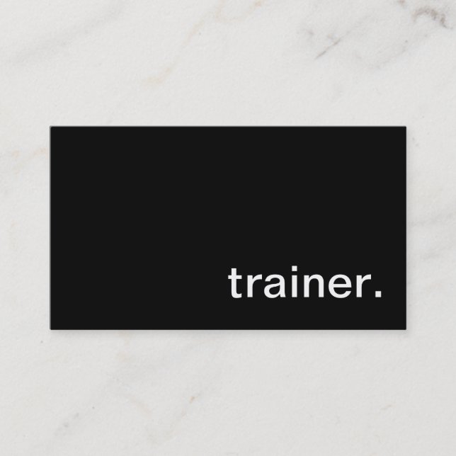 Trainer-Visitenkarte Visitenkarte (Vorderseite)