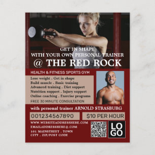 Trainerinnen, Personal Trainer, Gymnastikwerbung Flyer