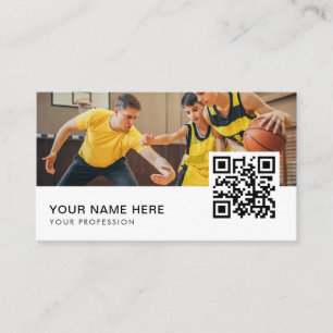 Trainertraining Basketball QR Code Visitenkarte