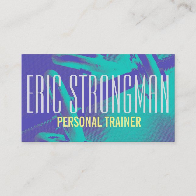 Trainerturnhallen-Artabdeckung der Fitness Visitenkarte (Vorderseite)