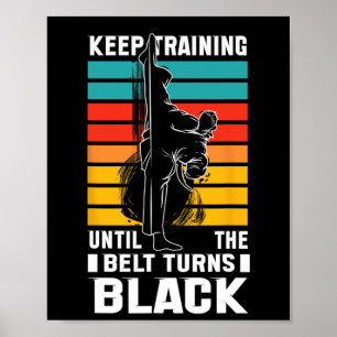 Trainiere weiter, bis die Glocke schwarz wird  Poster