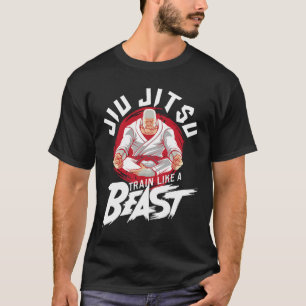 Trainiere wie ein Biest - Brasilianisches Jiu Jits T-Shirt