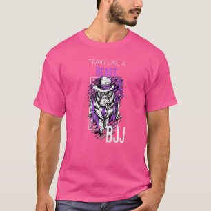 Trainiere wie ein Biest Gorilla BJJ Jiu Jitsu MMA T-Shirt