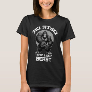 Trainiere wie ein Biest Jiu Jitsu BJJ Ringen MMA G T-Shirt