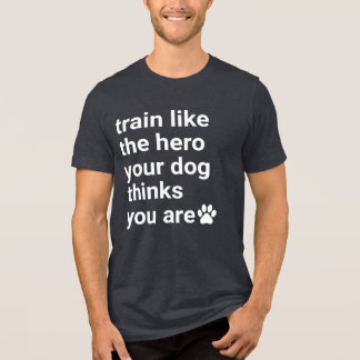 Trainiere wie ein Held - WF Logo Tri-Blend Shirt