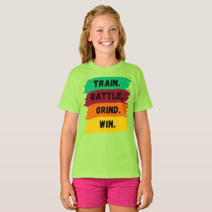 Trainieren, Kämpfen, Schleifen, Gewinnen Motivatio T-Shirt
