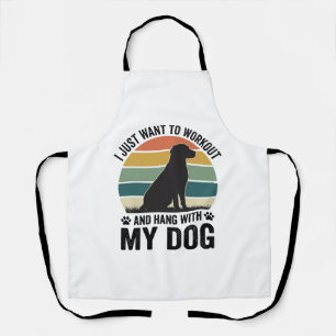 Trainieren und mit meinem Hund abhängen Vintage-Hu Schürze