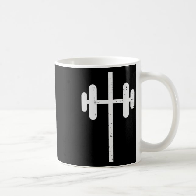 Training Cross Barbel Pocket Christliche Übungsym Kaffeetasse (Rechts)