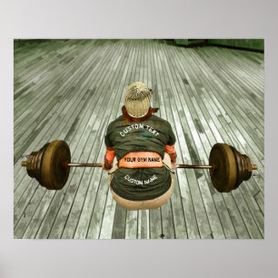 Training für das Eigengewicht von GYM mit Ihrem Na Poster