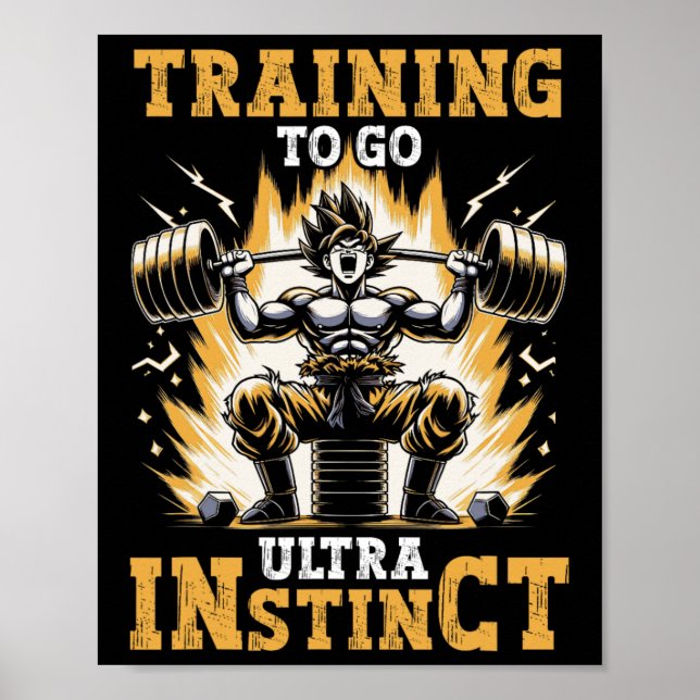 Training für ultra Instinkt Gymnastik Poster (Vorne)