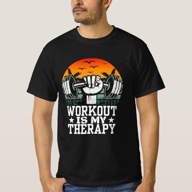Training ist meine Therapie T-Shirt (Vorderseite)