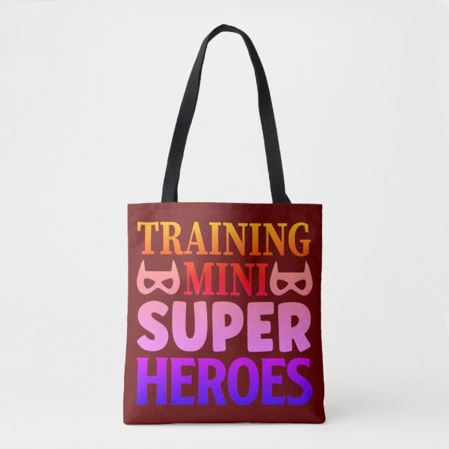Training Mini Supper Heroes Teacher Geschenk (Vorderseite)