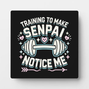 Training, Senpai merken Sie mich, lustige Anime Gy Fotoplatte