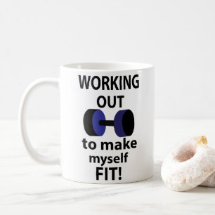 Training Workout Gewichte Training Kaffeetasse