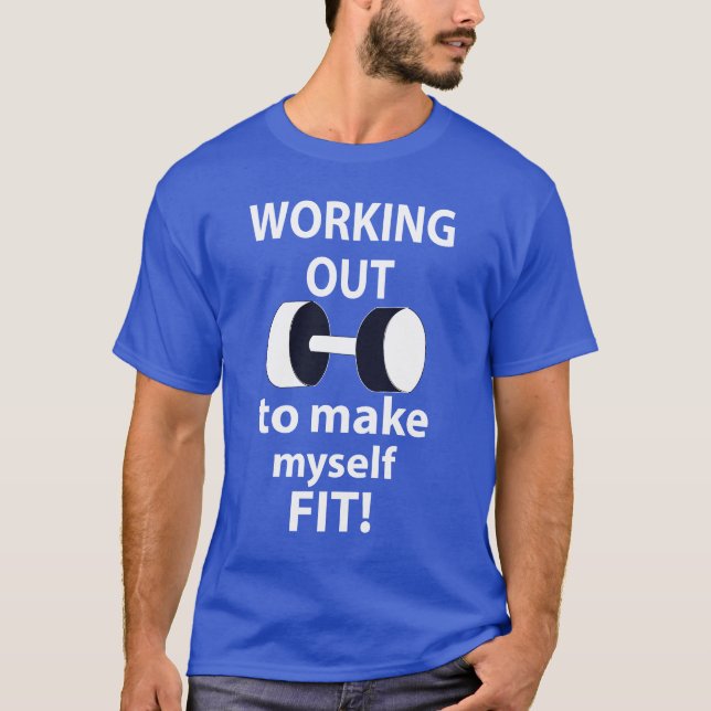 Training Workout Gewichte Training T-Shirt (Vorderseite)