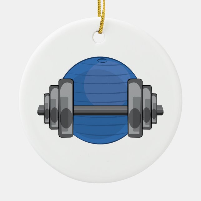 Trainings-Gang Keramik Ornament (Vorne)