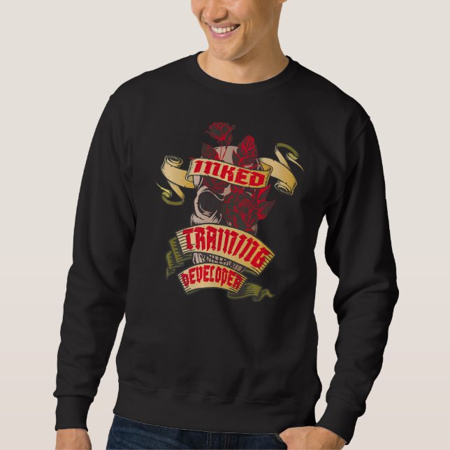 Trainingsentwickler Tätowierung Sweatshirt (Vorderseite)