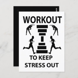 Trainingsgerät für Fitness Postkarte