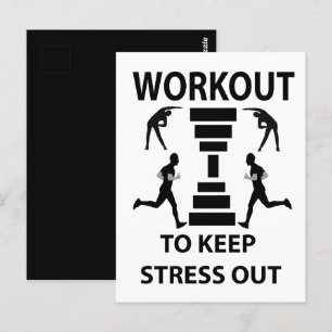 Trainingsgerät für Fitness Postkarte