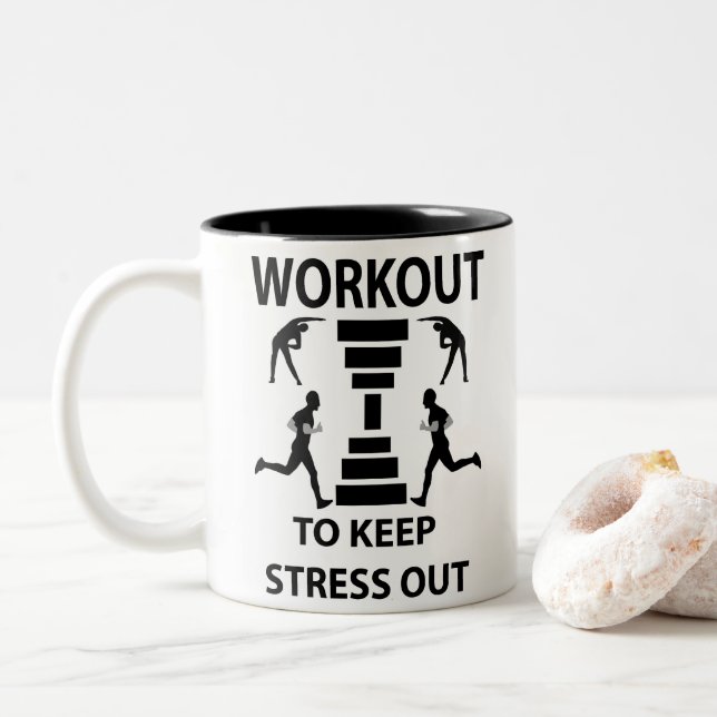 Trainingsgerät für Fitness Zweifarbige Tasse (Mit Donut)