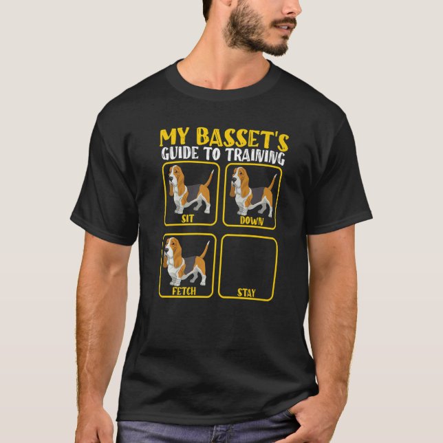 Trainingsleiter für Basset-Hunde T-Shirt (Vorderseite)