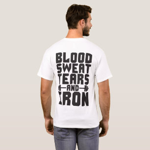Trainingsmotivation - Blut, Schweiß, Tränen und Ei T-Shirt