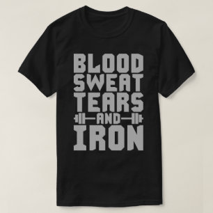 Trainingsmotivation - Blut, Schweiß, Tränen und Ei T-Shirt