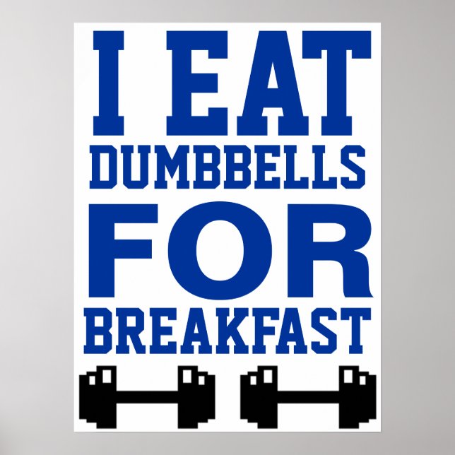 Trainingsmotivation Poster (Vorne)