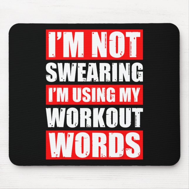 Trainingssprache Sportym Witzige Bodybuilding Mousepad (Vorne)