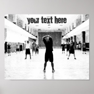 Trainingsstudio anpassbarer Text motivierend Poster