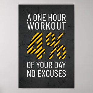 Trainingsstudio-Motivationsposter Poster