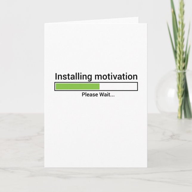 Trainingsübung Yoga Fitness Motivation Tryin Karte (Vorderseite)